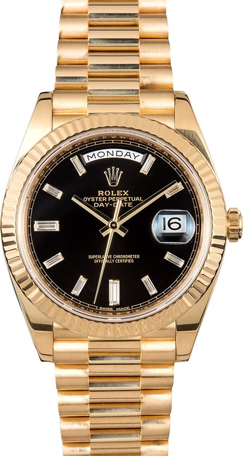 rolex daydate ii gold|rolex 40mm day date.